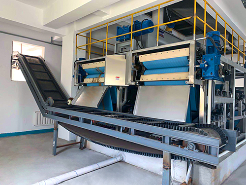 高压脱水机-营口有色污水厂现场